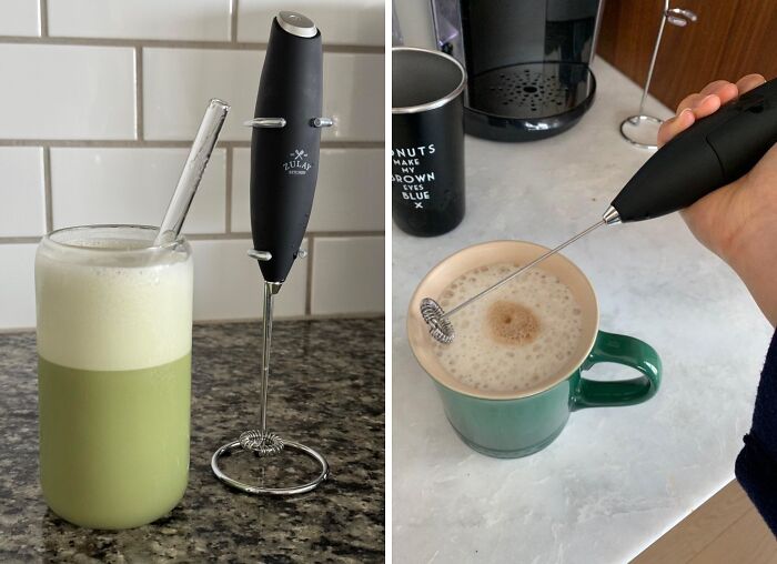 Cafe-Quality Foam At Home With This Effortless Mini Milk Frother For All Your Drinks!