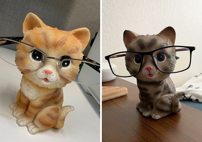 Say Hello To Clutter-Free Vibes With A Cute Cat Shaped Glasses Holder