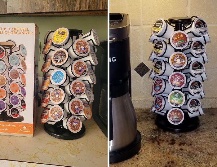 Spin Your Beans: Pod Cup Carousel For Effortless Coffee Access!