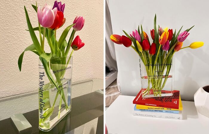 Who Says Books & Blooms Can’t Mix? Check Out This Charming Bookend Vase For The Ultimate Duo!