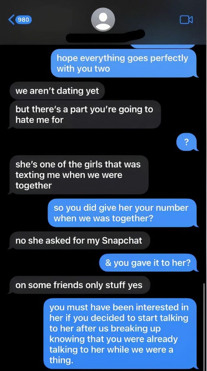 This Guy Who Boasted To His Ex That He's Talking To One Of The Girls He Was Interested In While They Were Together