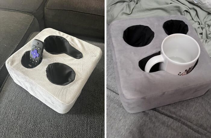 Hold My Beer, Pillow - This Couch Cup Holder Is No Softie When It Comes To Drinks