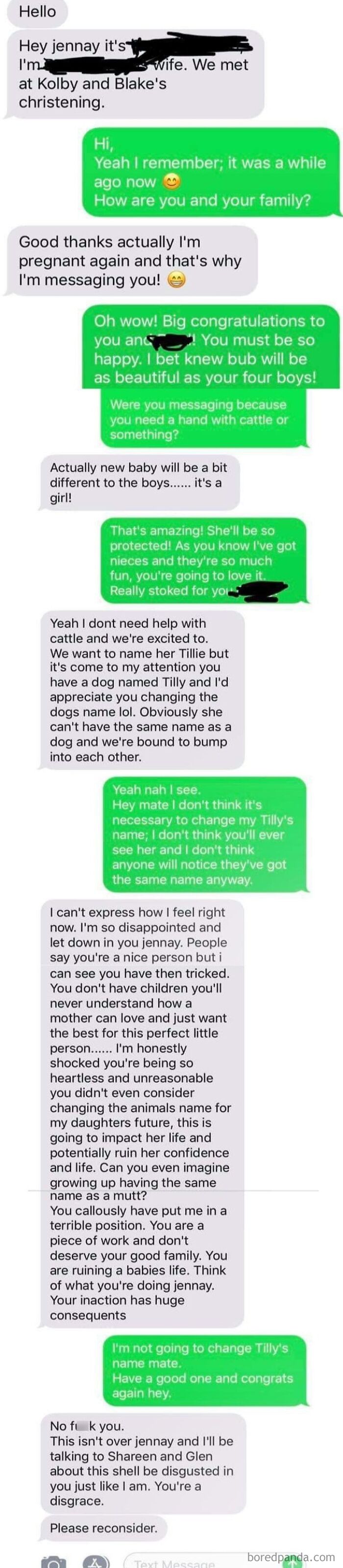 Change Your Dog's Name, Or My Unborn Baby's Life Will Be Ruined