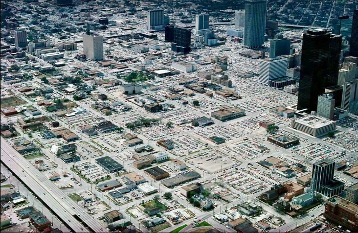 Downtown Houston In The 1970s Was Just A Massive Parking Lot