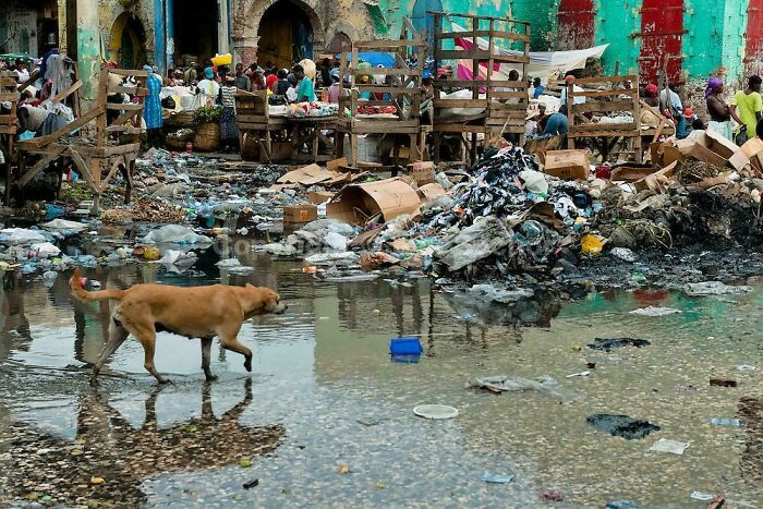 Trash Next To La Saline Market, Port-Au-Prince, Haiti