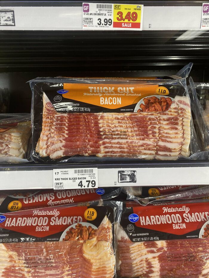 Two 1 Lb Packs Of Bacon Are Cheaper Than One 1.5 Lb Pack