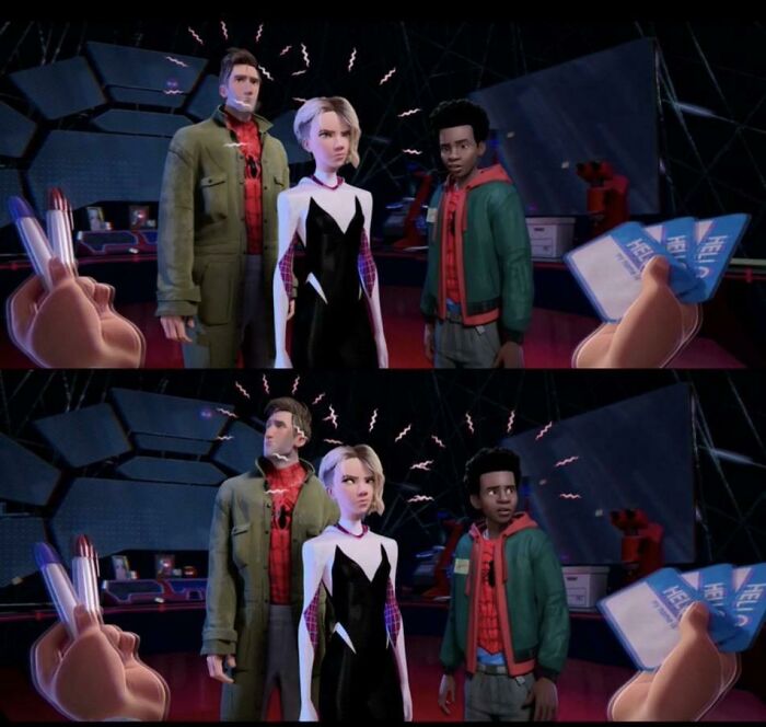 In Spider-Man: Into The Spider-Verse (2018), Before Meeting The Other Spider-People, Miles Spider-Sense Goes Off A Split Second Later Than Both Gwen And Peter