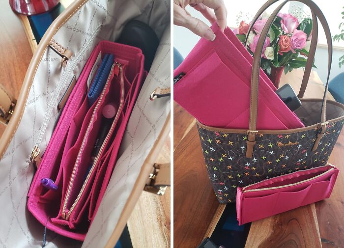 Up Your Bag Game! Handbag Organizer For Quick Finds!