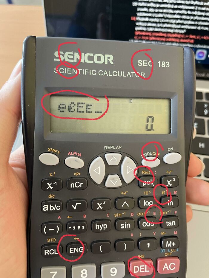 This Calculator Has 13 Types Of "E"