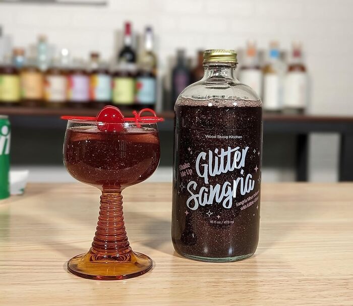  Sangria + Glitter = Mom's Drink Goals, In A Glass!
