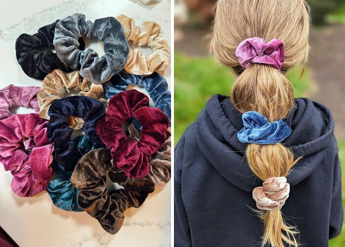  Velvet Elastic Bands - A Cozy Touch For Her Everyday Hairstyles