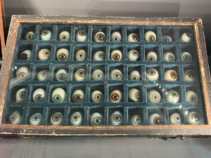 This Collection Of Glass Eyeballs At The Deutsches Museum, Munich