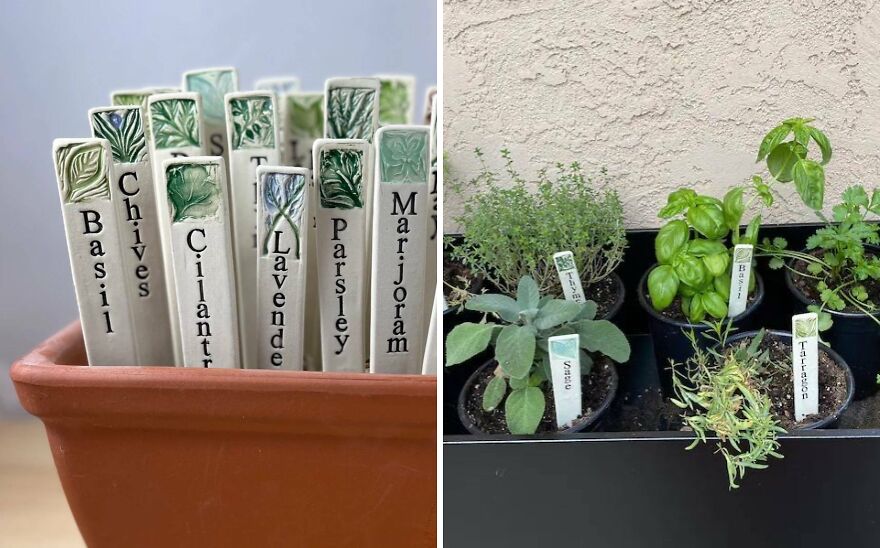 What's Growing Where? Clear It Up With These Neat Ceramic Garden Markers!