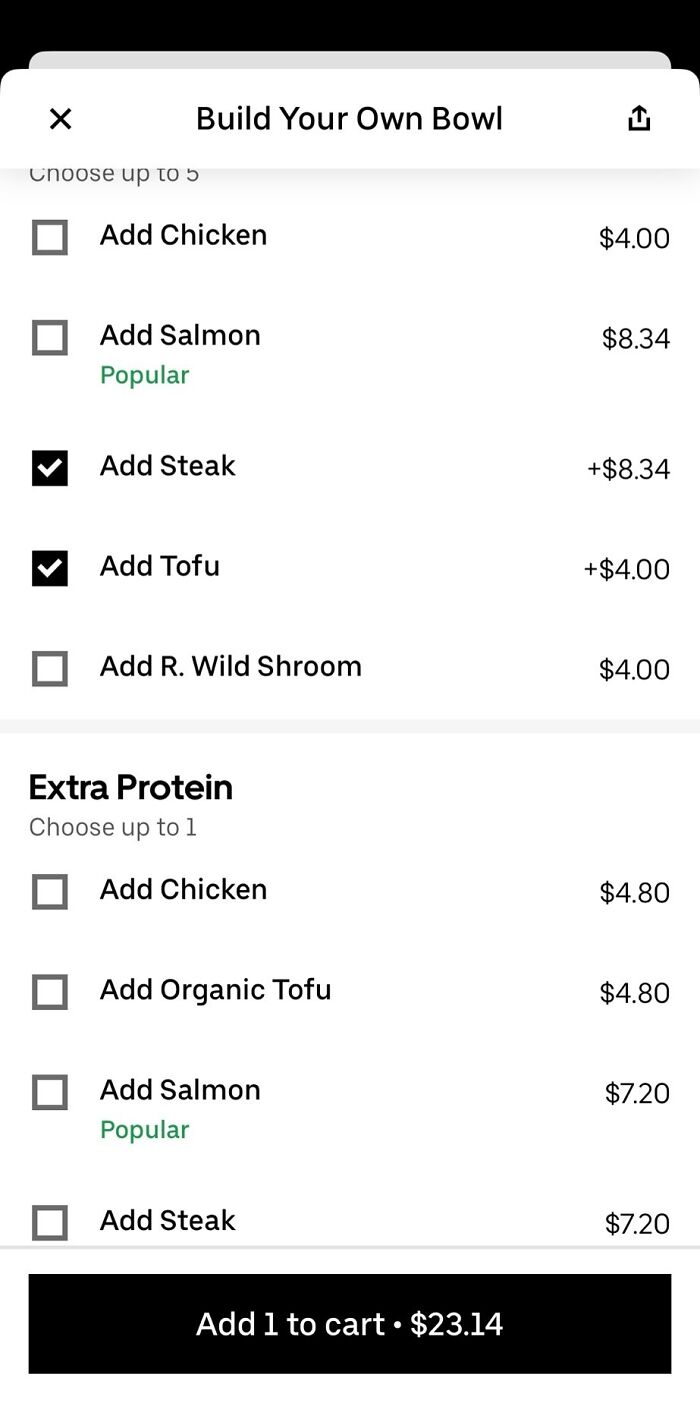 Steak Extra Tofu Or Tofu Extra Steak?