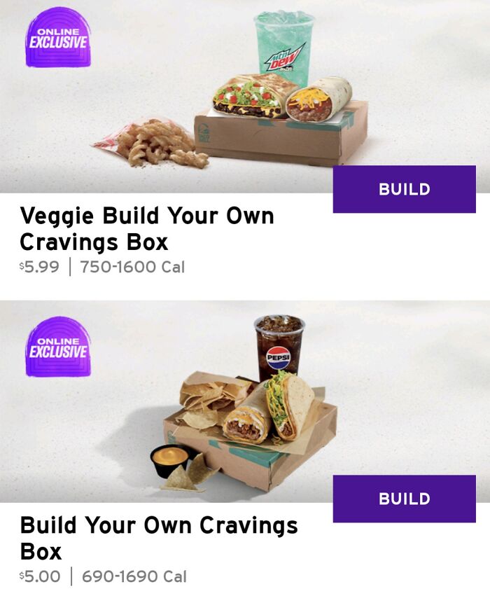 A Tax In Vegetarians Who Don't Know How To Use The Tacobell App