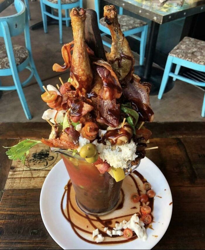 $55 Bloody Mary Includes Whole Chicken