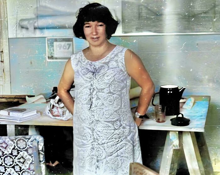 My Mom, An Engineer, In Her Office, One Month Before I Was Born. 1967, Tashkent, Uzbekistan My Mom, An Engineer, In Her Office, One Month Before I Was Born. 1967, Tashkent, Uzbekistan