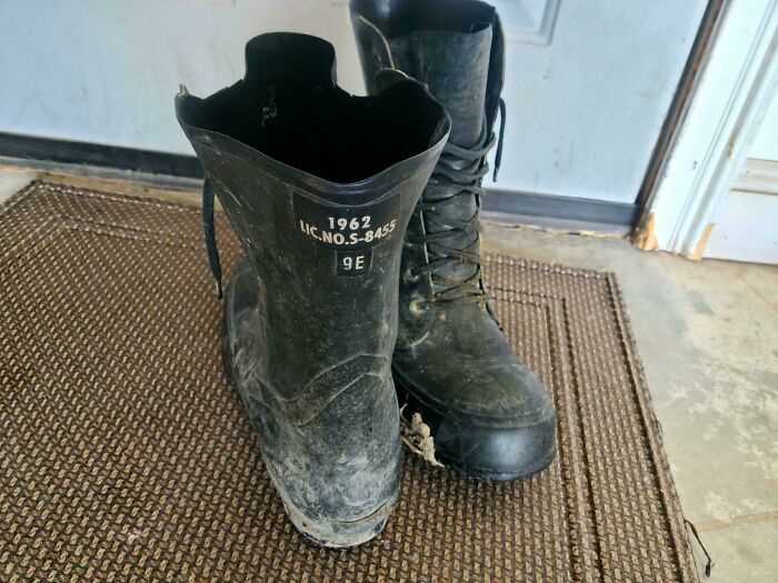 Rubber Boots From 1962, Still Waterproof After 61 Years