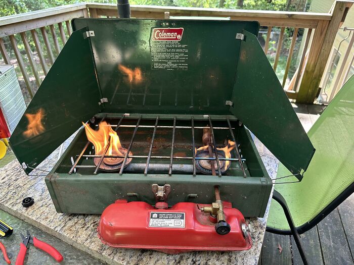 50+ Year Old Coleman Stove Still Works