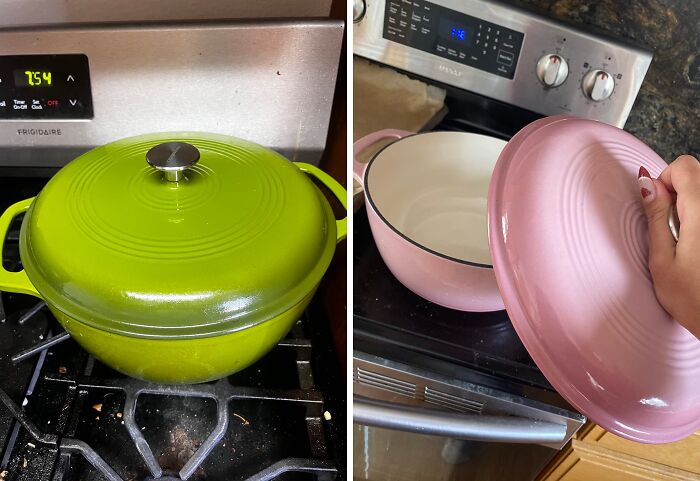 Brighten Up Mom's Kitchen! Amazon Basics Dutch Oven - Colourful Delight!