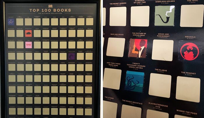 Kick Your Reading List Up A Notch With This Top 100 Books Scratch Off Poster