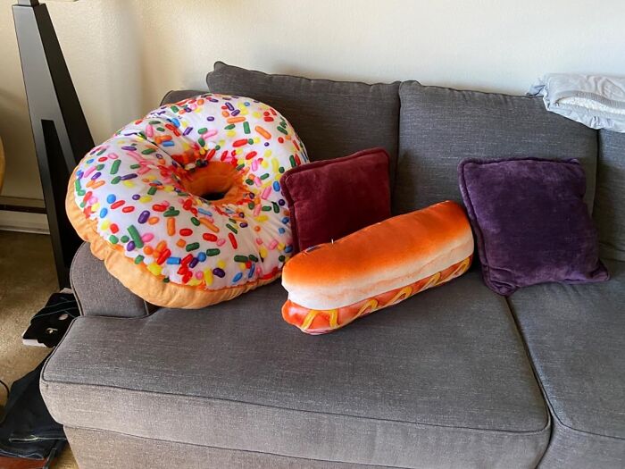 Just Might Mistake The Sprinkle Donut Throw Pillow For Breakfast