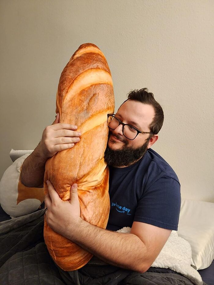 When Life Gives You A Bunch Of Comfort, Make It Look Like A Loaf. Ladies And Gentlemen, The Bread Shape Plush Pillow