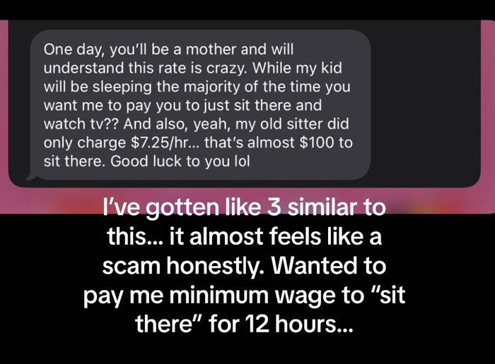 Nanny Shares Screenshots Of The Most Entitled Things Parents Have Asked For And Goes Viral