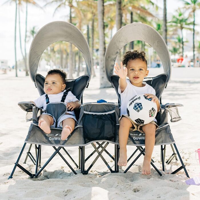 Double Trouble Or Twice The Fun, Check Out Duo Portable Chair For Kids. Even 'Park'ing Space Is A Sibling Issue Now