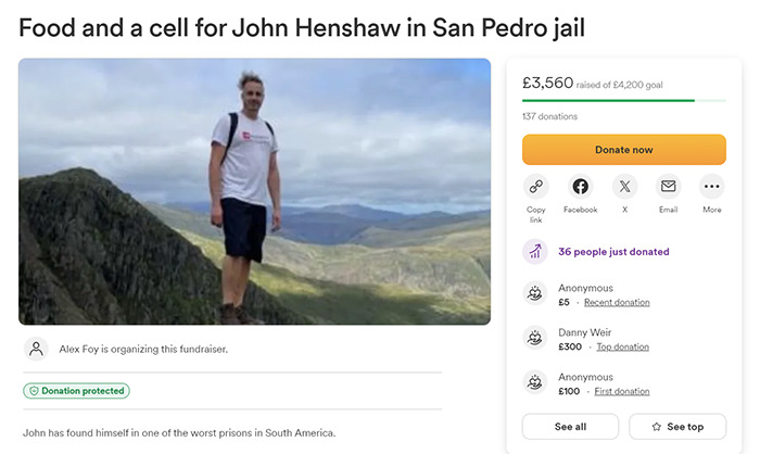 British Father Traveling In South America Gets Sent To One Of The "World's Toughest Prisons" British Father Traveling In South America Gets Sent To One Of The "World's Toughest Prisons"