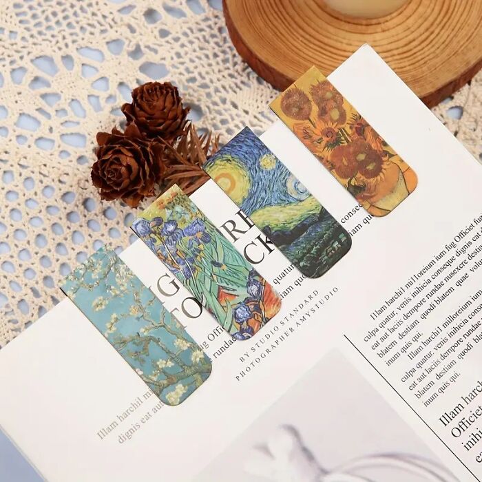 Mark Your Page With Van Gogh-Inspired Magnetic Bookmarks For The Art-Loving Reader