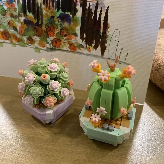 Bring Together Three Passions – Puzzles, Art And Plants With These Mini Cactus Building Blocks