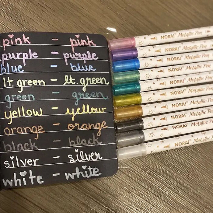  Metallic Glitter Marker Pens - Ideal For Creative Projects And Personalized Gifts!