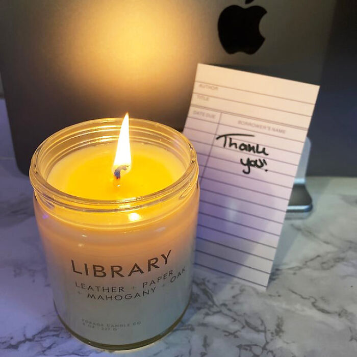 Let The Scent Of Stories Fill Your Space With This Library Soy Candle - A True Treat For Bookworms!