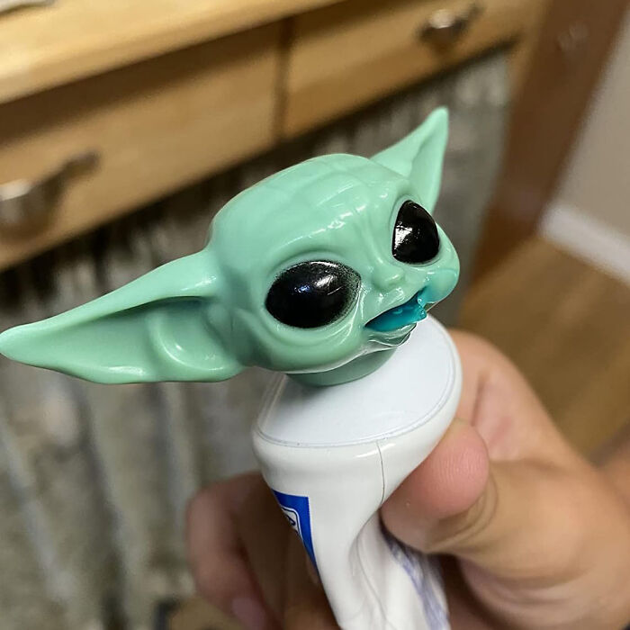 From A Galaxy Far Away To Your Bathroom - Baby Yoda Toothpaste Cap