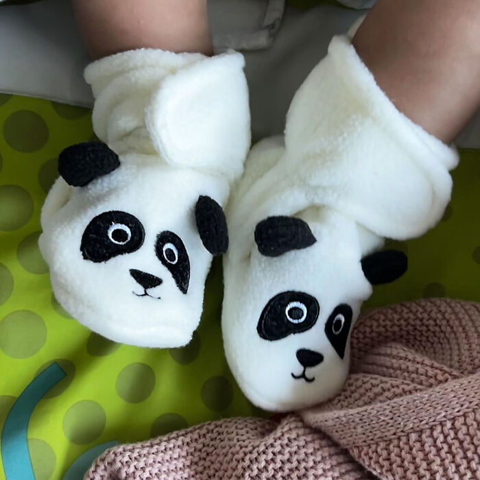 Little Paws For Little Feet With Adorable Animal Face Slipper Booties