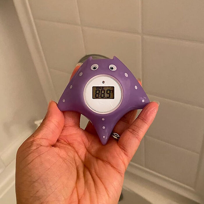 Bubble Baths Meet Perfect Temps With This Cute Bath & Room Thermometer