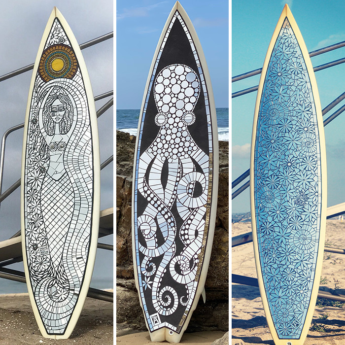 I Am A Mosaic Artist And I Create Contemporary Mosaic Surfboards (24 Pics) I Am A Mosaic Artist And I Create Contemporary Mosaic Surfboards (24 Pics)