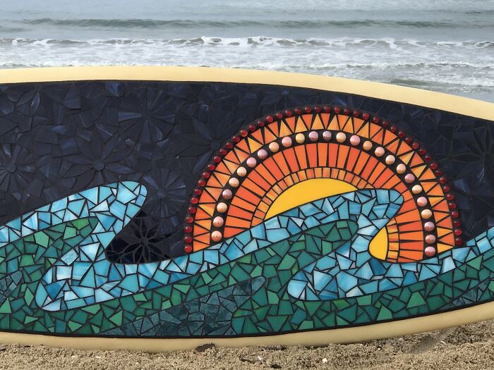 I Am A Mosaic Artist And I Create Contemporary Mosaic Surfboards (24 Pics) I Am A Mosaic Artist And I Create Contemporary Mosaic Surfboards (24 Pics)
