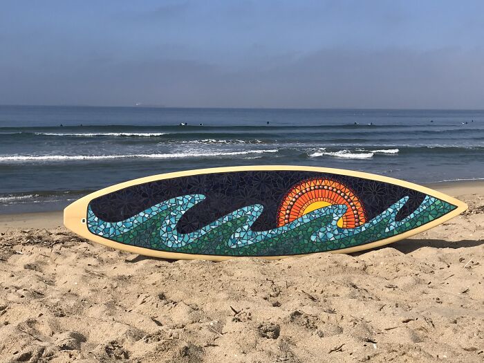 I Am A Mosaic Artist And I Create Contemporary Mosaic Surfboards (24 Pics) I Am A Mosaic Artist And I Create Contemporary Mosaic Surfboards (24 Pics)