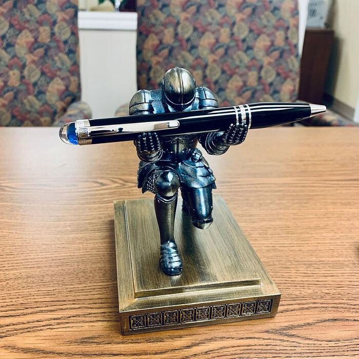 Boost Your Desk Game With The Legendary Knight Pen Holder - Your Pens Deserve A Noble Holding Place