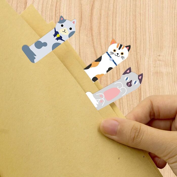 Make Your Notes Paw-Some With These Kitty Page Markers For The Cool Cat In You!
