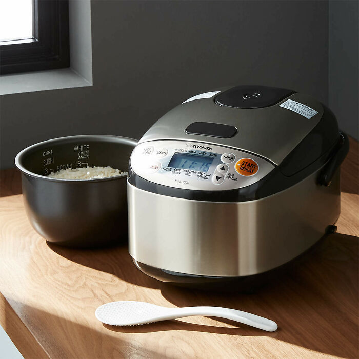 Zojirushi Rice Cooker - Never Used. I Had Been Wanting One And Couldn't Afford The $250+ Cost. The One I Found Was A Higher Model Than This One But It's The Best Photo I Could Find. Best Thrift Ever For Me
