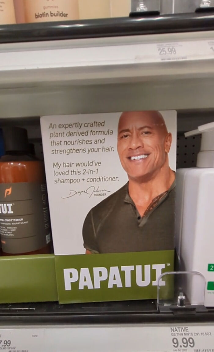 "He Ain't Got No Hair": Fans Can't Get Over The Rock Selling Shampoo While Being Famously Bald