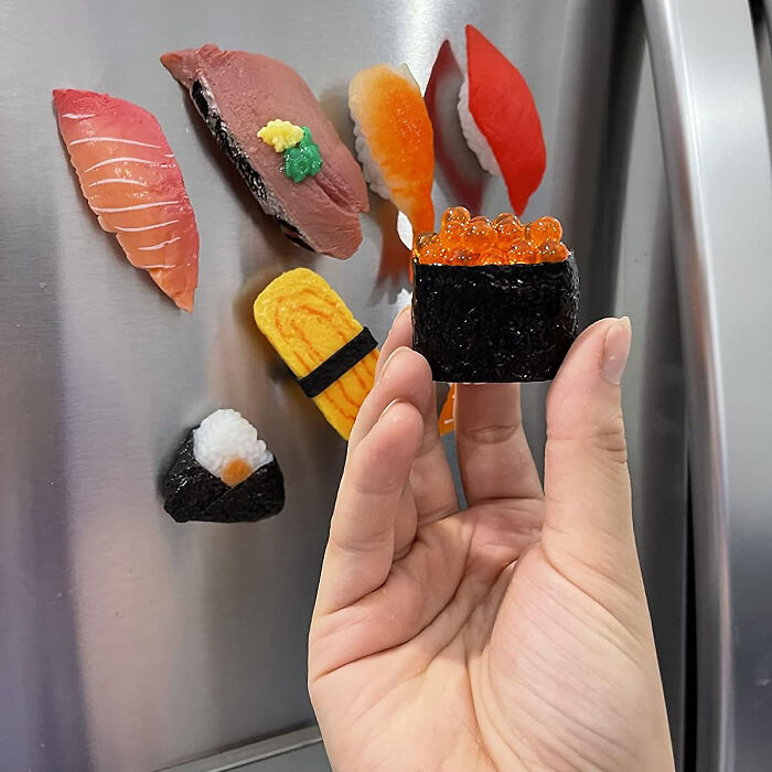 Sushi That Sticks, But Not To Your Palate - Playful Sushi Fridge Magnets!