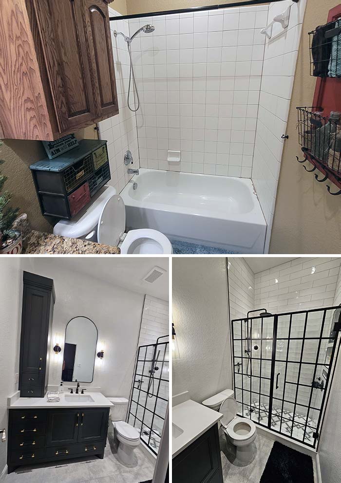 Just Finished Small Bathroom Remodel (Before And After)