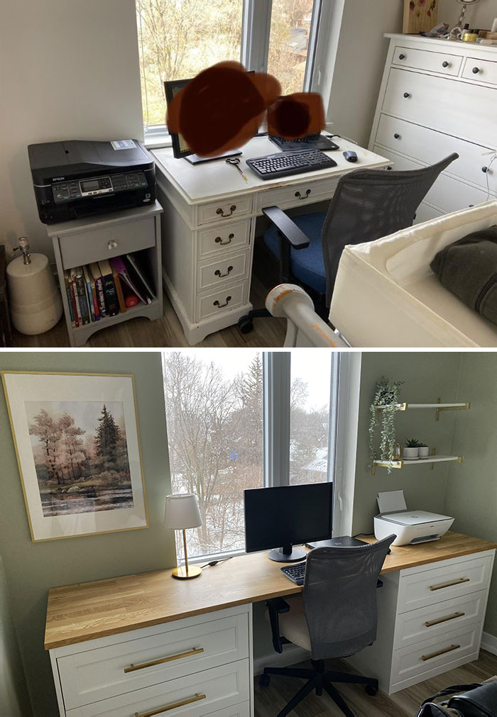 Before And After Upgrading My Bedroom/Office 
