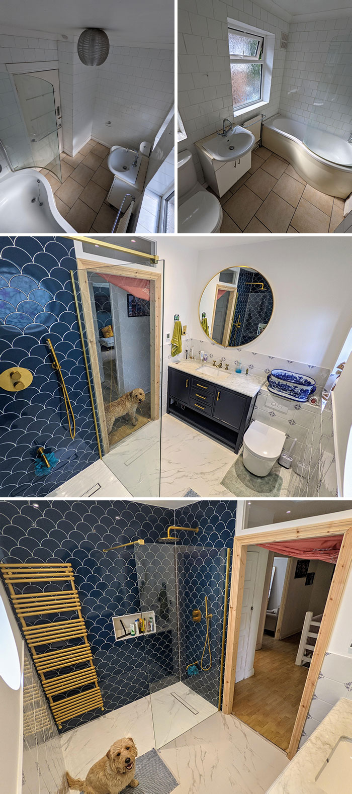 Before And After Of Our Bathroom