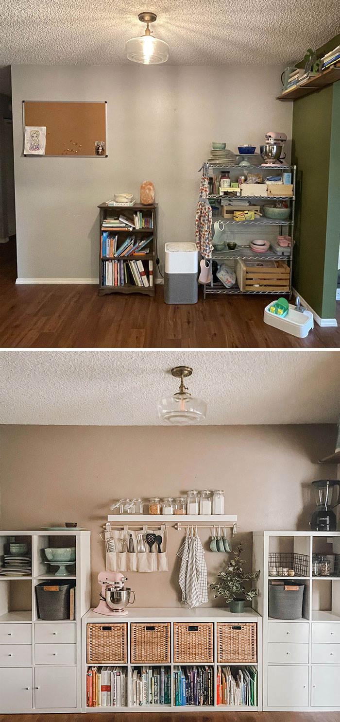 Before And After "Pantry" Area