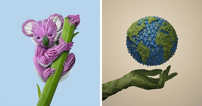 Artist Creates Animal Sculptures From Flower Arrangements (55 New Pics)